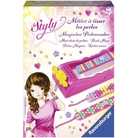 Métier à tisser les perles - Ravensburger - Fille - Coffret complet création bracelets DIY - Dès 5 ans ROSE 1 - vertbaudet enfant 