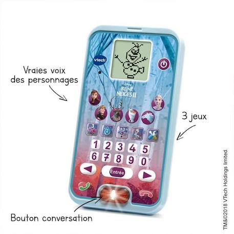 Smartphone éducatif VTECH - La Reine des Neiges 2 - 3-7 ans - Jeux éducatifs inclus BLEU 4 - vertbaudet enfant 