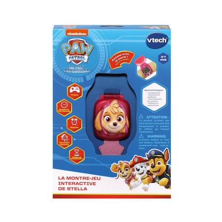 Montre-Jeu Interactive de Stella - VTECH - Pat'Patrouille - Ecran animé - 4 jeux - 12 cadrans - Rose ROSE 4 - vertbaudet enfant 