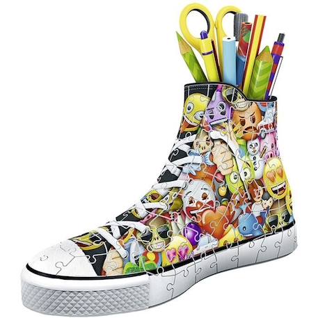 Pot à crayons Sneaker Emoji Puzzle 3D Ravensburger pour enfant dès 8 ans BLANC 3 - vertbaudet enfant 