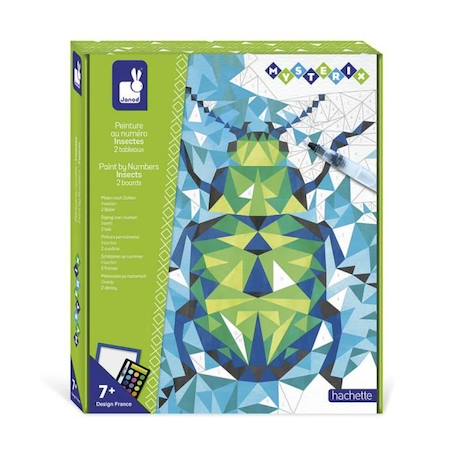 Kit Créatif - JANOD - Mysterix Peinture par Numéro Insectes - Loisir Créatif Enfant - 7 ans VERT 1 - vertbaudet enfant 