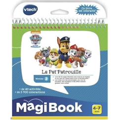 Jouet-Livres-Livre Interactif Magibook - VTECH - La Pat' Patrouille - Niveau 2 - 32 pages illustrées