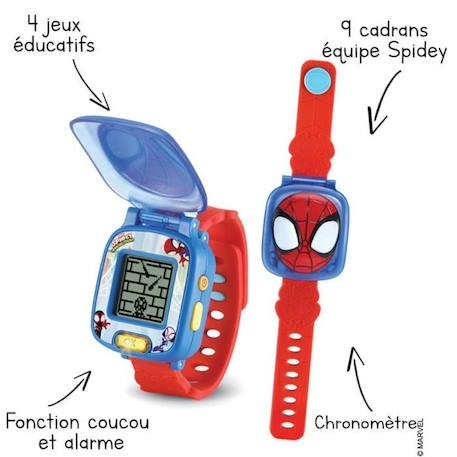 Montre-Jeu Interactive Spidey VTECH - Rouge et bleu - Pour enfant de 3 ans et plus ROUGE 6 - vertbaudet enfant 