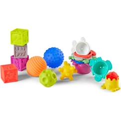 Coffret sensoriel INFANTINO - 16 pièces - Jaune et multicolore - Pour bébé dès la naissance  - vertbaudet enfant