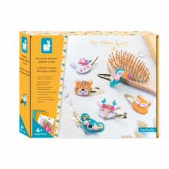 Kit créatif JANOD - Les Ateliers Bijoux - 6 Barettes Animaux Pailletés à créer - Dès 6 ans  - vertbaudet enfant