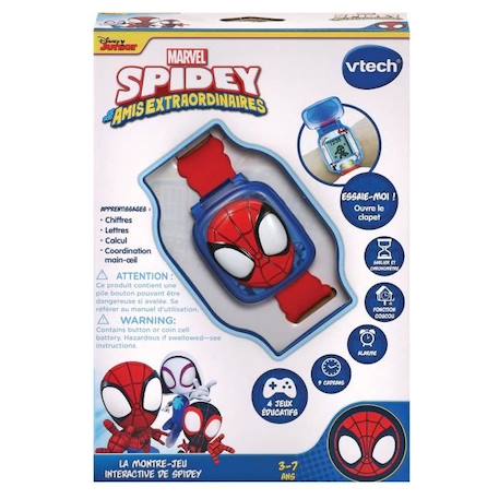 Montre-Jeu Interactive Spidey VTECH - Rouge et bleu - Pour enfant de 3 ans et plus ROUGE 2 - vertbaudet enfant 