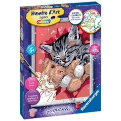 Numéro d'art - moyen - Chaton et son nounours - Ravensburger  - vertbaudet enfant