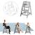 Chaise Haute Évolutive ROBA - Sit Up Click - Bois Laqué Taupe - Poids Max 50 kg GRIS 3 - vertbaudet enfant 