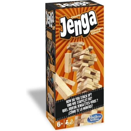 Jenga - Jeu de société classique - Blocs en bois massif - Pour enfants à partir de 6 ans MARRON 1 - vertbaudet enfant 