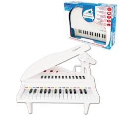 Jouet-Activités artistiques et musicales-Instruments de musique-Mini piano à queue électronique avec micro, 31 touches lumineuses et câble Aux-In