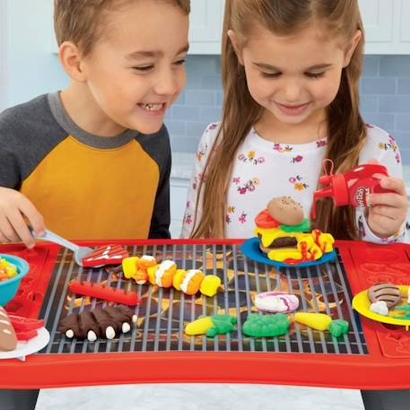 Play-Doh - Kitchen Creations - Super barbecue - gril jouet pour enfants avec 40 pièces - atoxique et 10 couleurs ROUGE 4 - vertbaudet enfant 