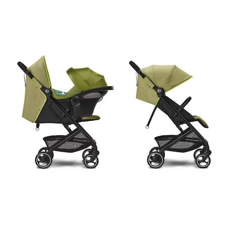 Poussette citadine compacte BEEZY Nature Green CYBEX - De la naissance à 4 ans - Vert VERT 2 - vertbaudet enfant 