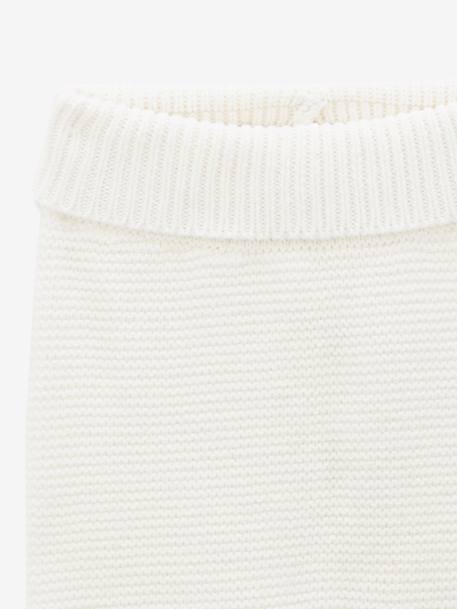 Legging bébé en coton biologique et laine CYRILLUS blanc 3 - vertbaudet enfant 