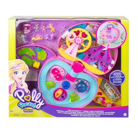 Polly Pocket - Pollyville - Coffret Fête Foraine Transportable - 4 espaces de jeu et de nombreux accessoires - Dès 4 ans ROSE 5 - vertbaudet enfant 