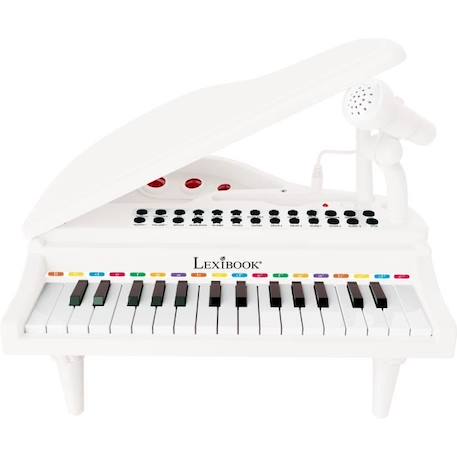 Mini piano à queue électronique avec micro, 31 touches lumineuses et câble Aux-In BLANC 2 - vertbaudet enfant 