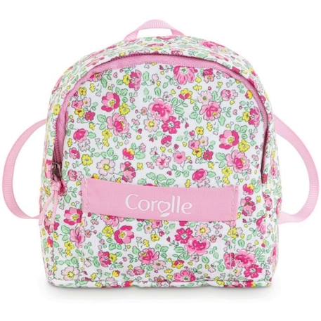 Garçon-Sac à dos fleuri pour poupée Ma Corolle - COROLLE - Floral - Rose - Enfant - 4 ans