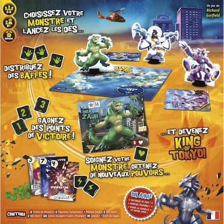 Iello - King of Tokyo - Jeu de société - jeu de réflexion ROSE 2 - vertbaudet enfant 