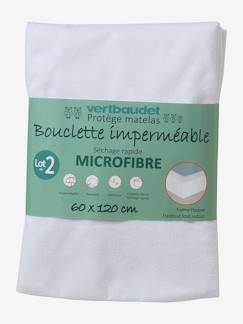 Chambre et rangement-Literie-Alèse-Lot de 2 alèses microfibre ultra absorbantes