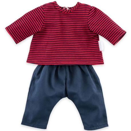 Ensemble Marinière et Pantalon pour poupon 36cm COROLLE - Dès 2 ans - Mixte - Bleu et rouge BLEU 3 - vertbaudet enfant 