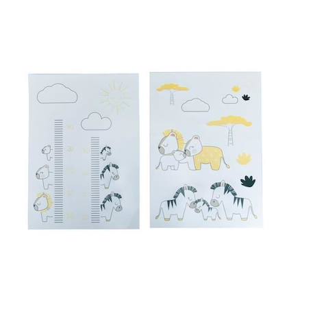 Stickers muraux Sauthon pluche et pompon BLANC 1 - vertbaudet enfant 