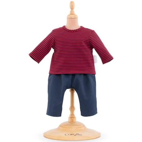 Ensemble Marinière et Pantalon pour poupon 36cm COROLLE - Dès 2 ans - Mixte - Bleu et rouge BLEU 5 - vertbaudet enfant 