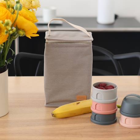 Pochette repas isotherme BEABA Cherry blossom+Dark blue+gris perle+Heather grey+rose poudré+Terracotta 11 - vertbaudet enfant 