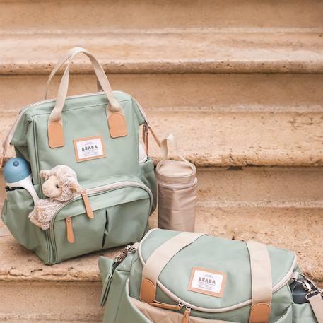 Sac à dos à langer BEABA Wellington Blue marine+Heather grey+vert sauge 17 - vertbaudet enfant 