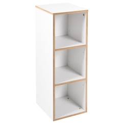 Chambre et rangement-Meuble Étagère - ROBA - Finn - Blanc - Chêne doré - Pour chambre de bébé