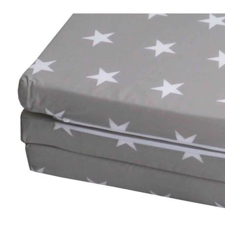 Matelas de Voyage ROBA Little Stars Pliable - 60x120 cm GRIS 2 - vertbaudet enfant 