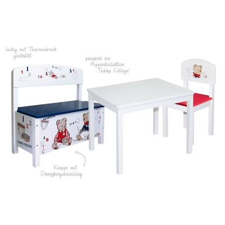 Table d'Activités pour Enfant en Bois Massif - ROBA - 51 x 66 x 50 cm - Plateau Laqué Blanc BLANC 2 - vertbaudet enfant 