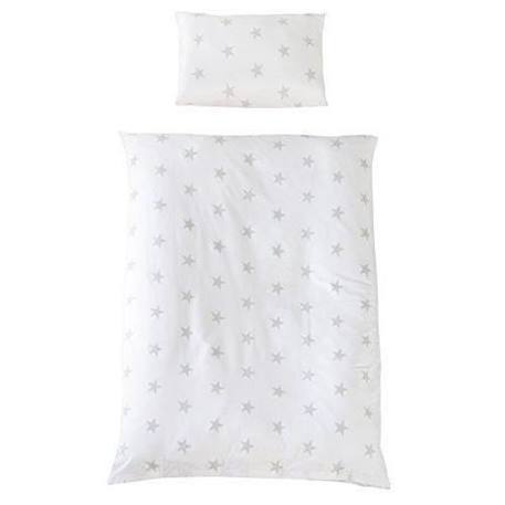 Parure de lit Bébé ROBA - Little Stars - Coton - Housse de Couette 100x135 cm + Taie 40x60 cm BLANC 1 - vertbaudet enfant 