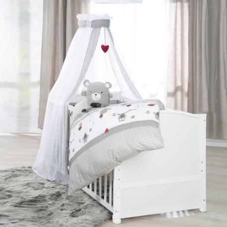 ROBA Lit Bébé Complet 'Adam et Eule' 70x140 cm - Blanc BLANC 2 - vertbaudet enfant 