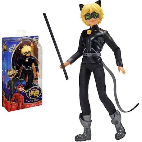 Poupée Miraculous Ladybug et Chat noir - Bandai - Chat Noir Adrien - Poupée mannequin articulée 26 cm ROUGE 3 - vertbaudet enfant 