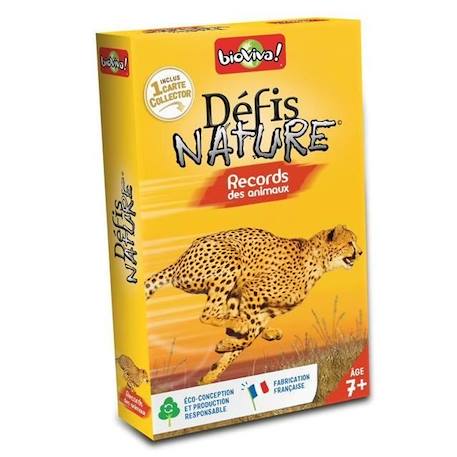 Jeu de cartes Bioviva Défis Nature Records des animaux Multicolore - Pour Enfant - 2 joueurs ou plus - Durée du jeu 30 min ORANGE 1 - vertbaudet enfant 