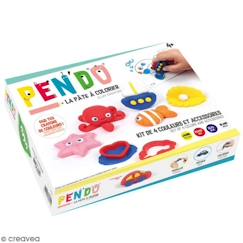 Jouet-Kit créatif crayons à modeler Pen'Do - pâte à colorier Animaux- 10 pcs