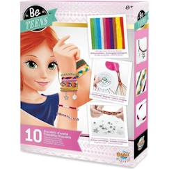 Jouet-BUKI Bracelets amitiés - BUKI FRANCE - Jeu créatif - Fille - À partir de 8 ans - Vert et Rose