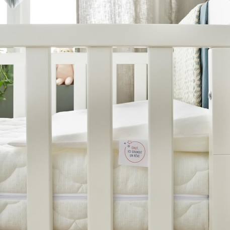 Plan Incliné Bébé 60x35 cm - P'Tit Lit - Limite les reflux - Anti Acariens - Inclinateur 10° - Déhoussable BLANC 4 - vertbaudet enfant 