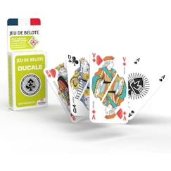 Jouet-Jeu de 32 Cartes DUCALE - Fabriqué en France - Belote, Manille, Coinche