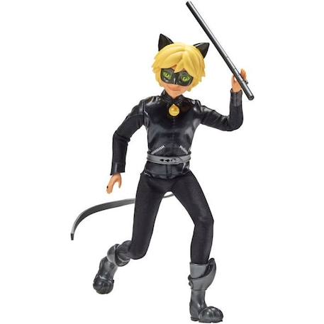 Poupée Miraculous Ladybug et Chat noir - Bandai - Chat Noir Adrien - Poupée mannequin articulée 26 cm ROUGE 2 - vertbaudet enfant 