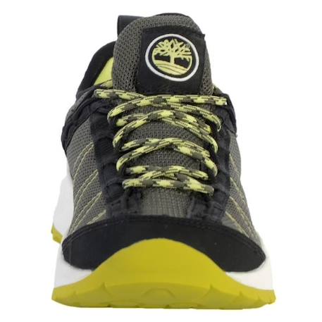 Basket Junior Timberland Solar Wave Low - TIMBERLAND - Garçon - Cuir - Fermeture à lacets - Vert fonce JAUNE 4 - vertbaudet enfant 