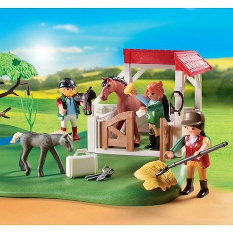 PLAYMOBIL - 70978 - My Figures: Ranch équestre - Figures - Combinez vos personnages Animaux & Nature BLEU 3 - vertbaudet enfant 