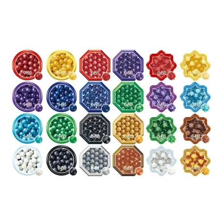Recharge perles éclats Aquabeads - 2000 perles de 8 couleurs et 3 formes BLEU 2 - vertbaudet enfant 