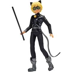 Jouet-Poupons et poupées-Poupées mannequins et accessoires-Poupée Miraculous Ladybug et Chat noir - Bandai - Chat Noir Adrien - Poupée mannequin articulée 26 cm