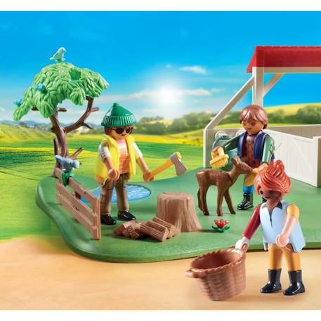 PLAYMOBIL - 70978 - My Figures: Ranch équestre - Figures - Combinez vos personnages Animaux & Nature BLEU 4 - vertbaudet enfant 