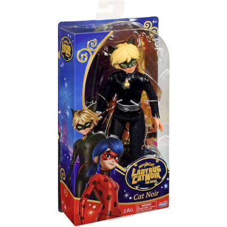 Poupée Miraculous Ladybug et Chat noir - Bandai - Chat Noir Adrien - Poupée mannequin articulée 26 cm ROUGE 5 - vertbaudet enfant 