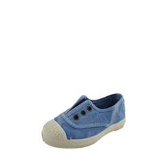 Chaussures-Basket Enfant Natural World Bleu - NATURAL WORLD - Aqua - Textile - Lacets et élastiques - Caoutchouc