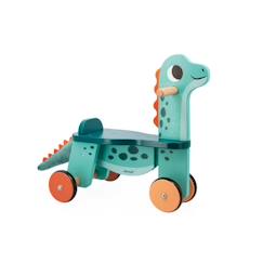 Jouet-Premier âge-Porteur bébé en bois JANOD - Dinosaure Portosaurus - Roues silencieuses - Dès 12 mois