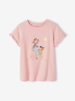 -Tee-shirt "Egérie" fille manches courtes volantées