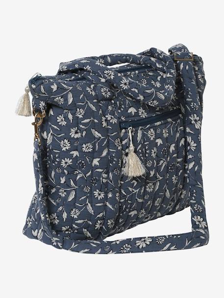 Sac à langer en gaze de coton Plume bleu imprimé+écru+folk+ivoire imprimé+ivoire végétal 6 - vertbaudet enfant 