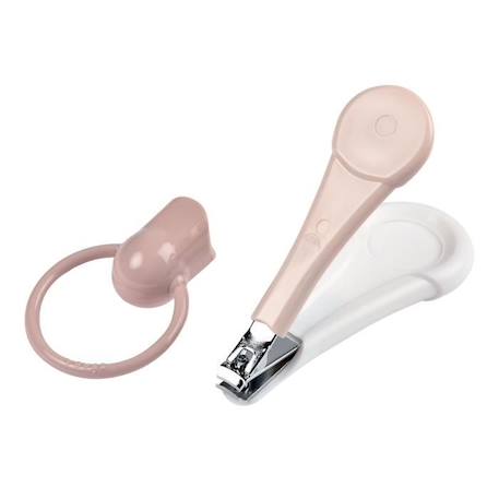 Béaba Maison Coupe-Ongles Vieux Rose ROSE 1 - vertbaudet enfant 